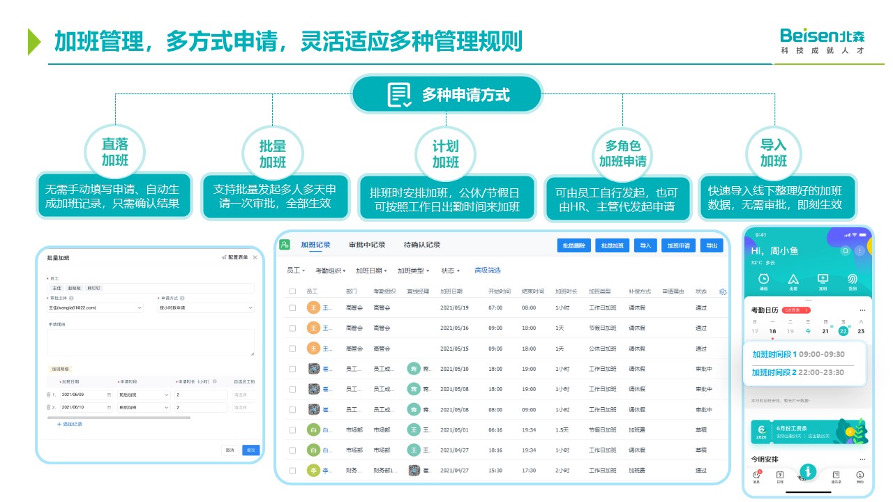 制造业假勤加班管理功能 制造业假勤加班管理功能